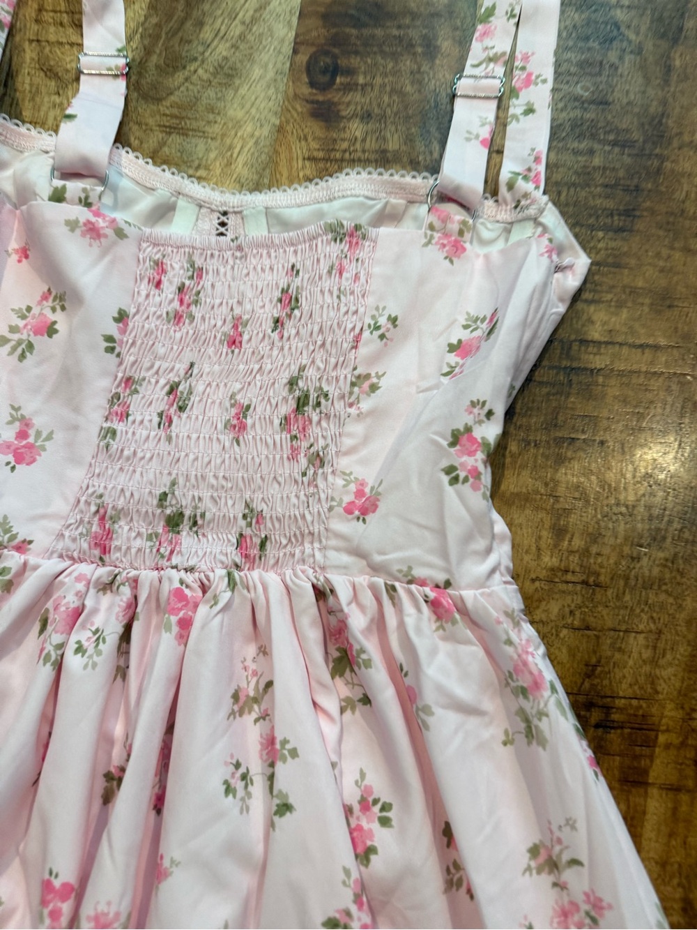 Floral Corset Midi Dress Flowy Slit Sundress with Pockets Size XS NWT - Picture 9 of 15